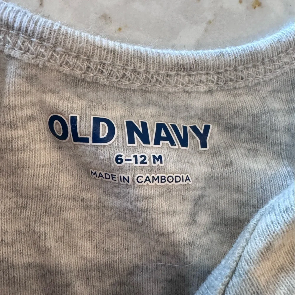 Munchkin Gray Baby One Piece. Old navy